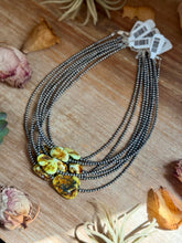Load image into Gallery viewer, 3mm Sterling Silver Pearl & Palomino Variscite Necklace
