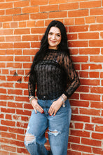 Load image into Gallery viewer, Lariat Lace Mesh in Black