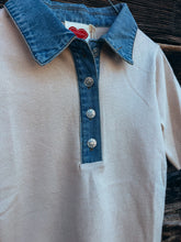 Load image into Gallery viewer, Blue Collar Top
