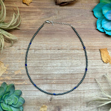 Load image into Gallery viewer, Sterling Silver Pearl &amp; Gemstone Cube Necklace — Pick Your Favorite
