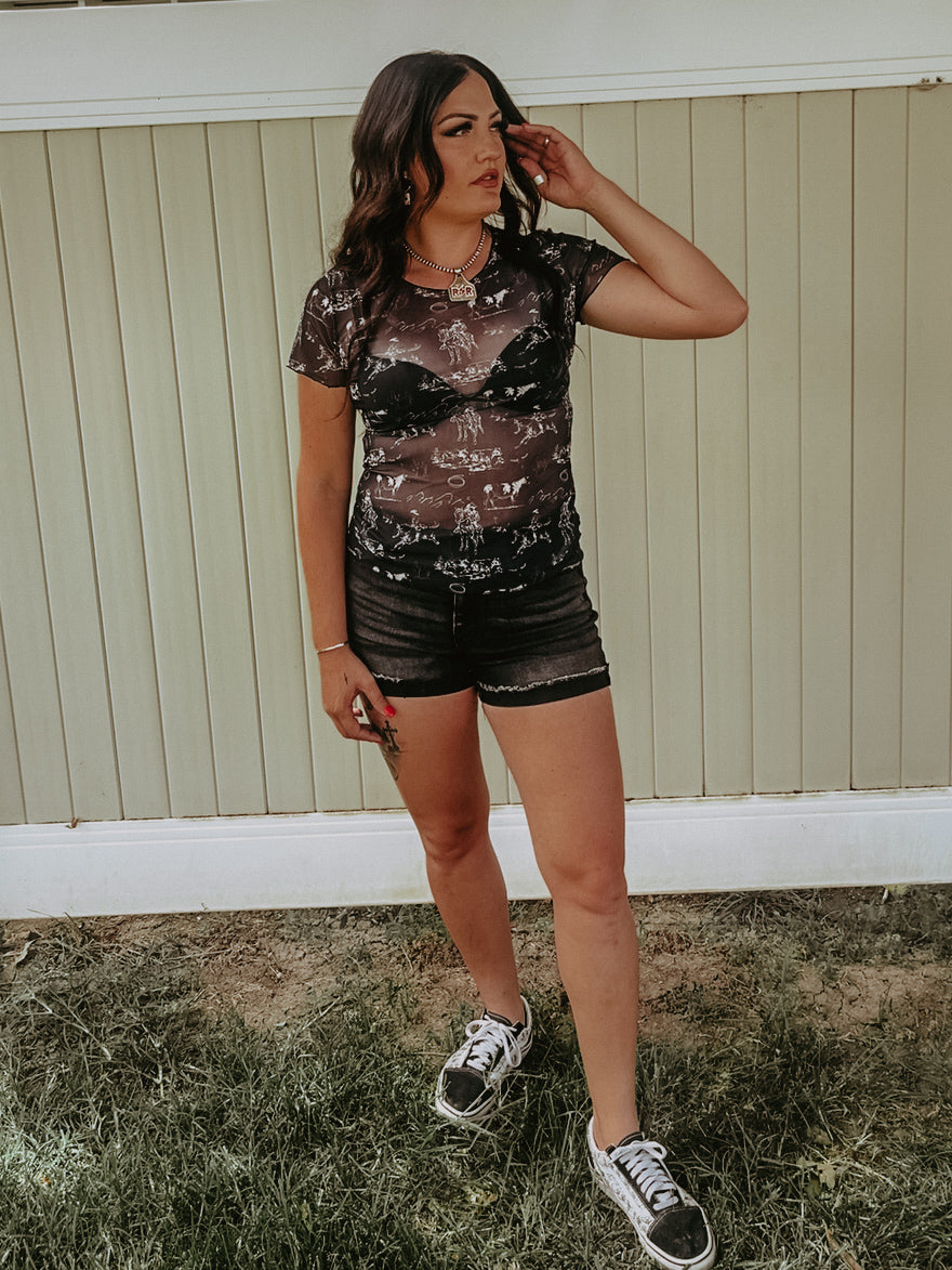 Wild West Mesh Tee