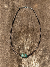 Load image into Gallery viewer, Copper &amp; Turquoise Slab 16” Necklace
