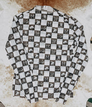 Load image into Gallery viewer, Cowboy Chess Mesh Top
