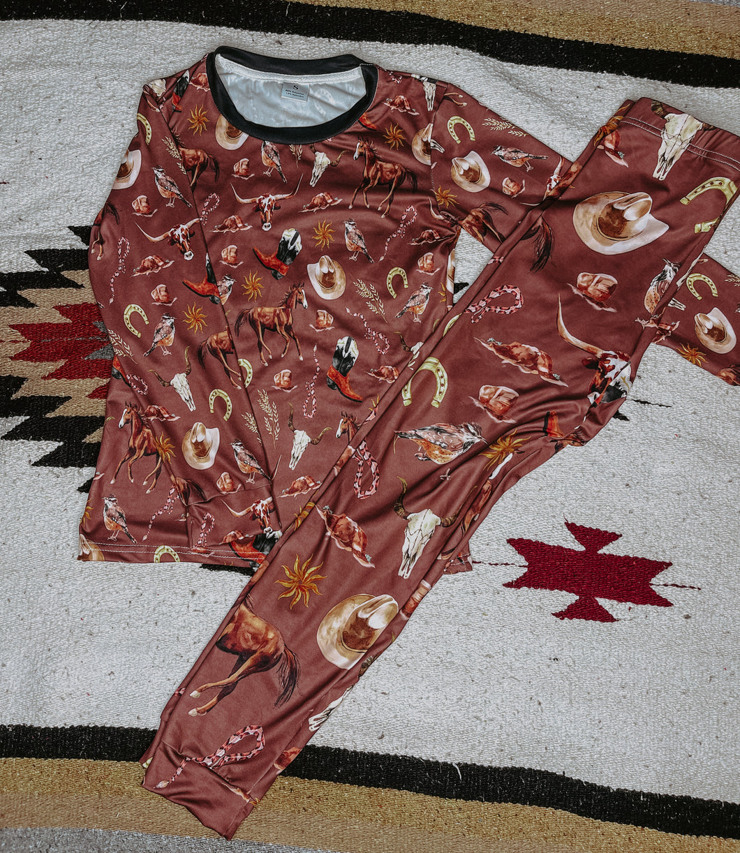 Cowboy Dreams Kids Pjs