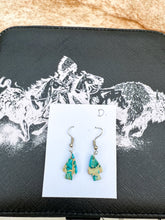 Load image into Gallery viewer, Blue Indigo Slab Earrings
