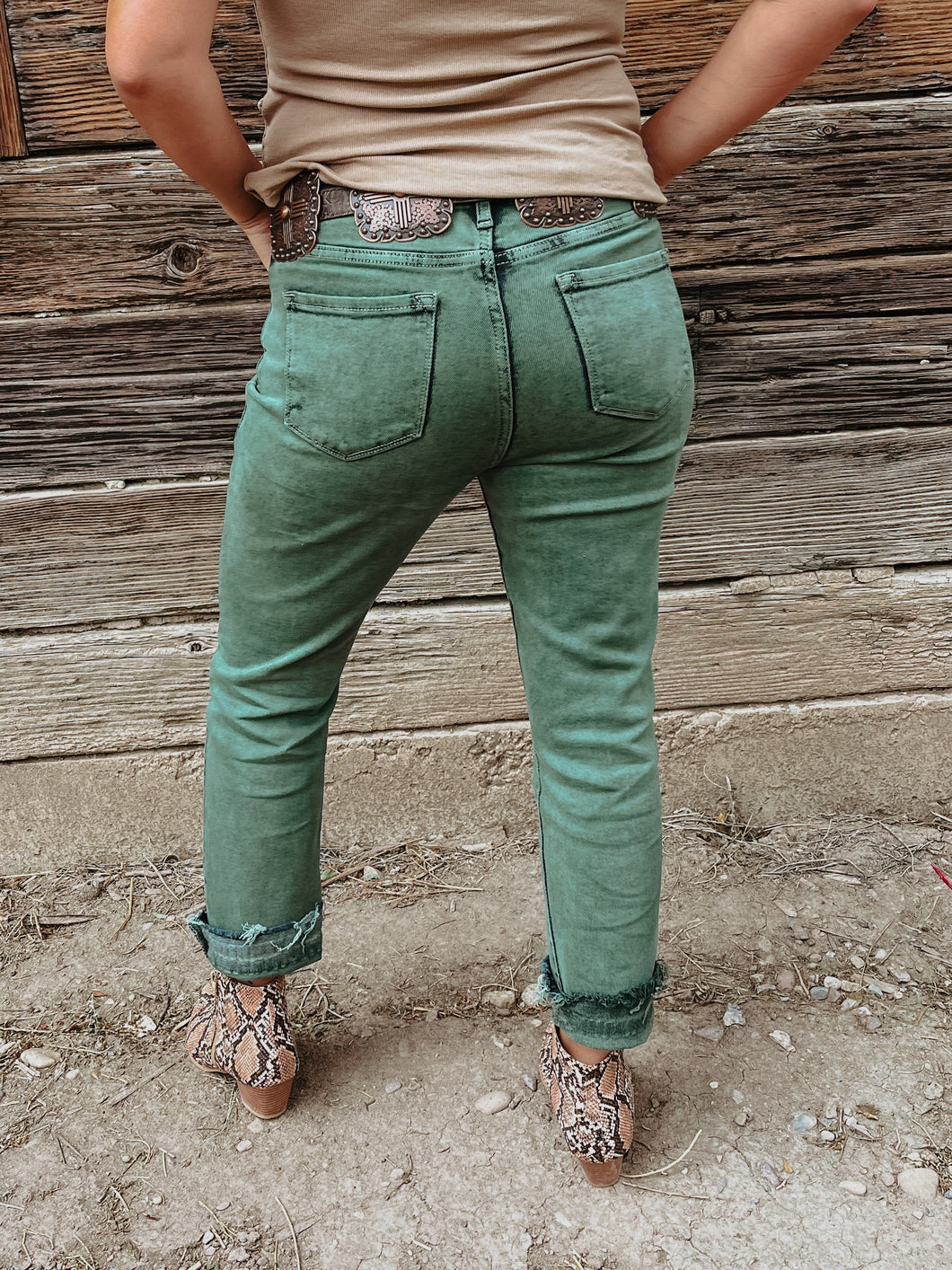 Green Machine Ankle Jeans