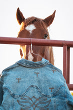 Load image into Gallery viewer, Stitched Up Denim Jacket
