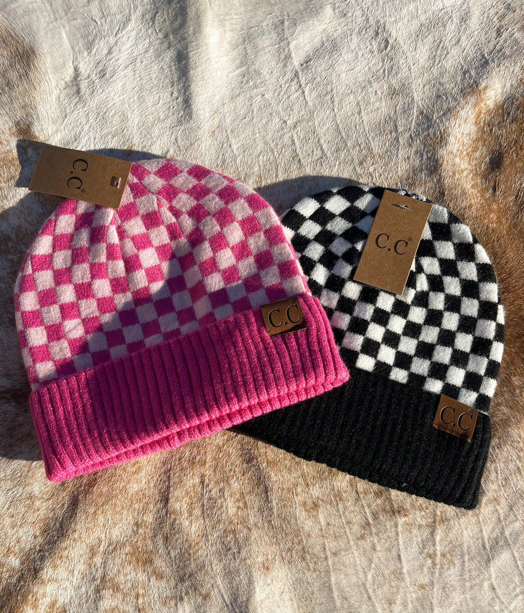 Checkered Beanie