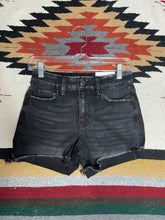 Load image into Gallery viewer, Back in Black Denim Shorts
