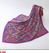 Load image into Gallery viewer, Purple and Paisley Wild Rag
