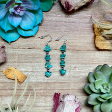 Load image into Gallery viewer, Blue Chip Turquoise Earrings
