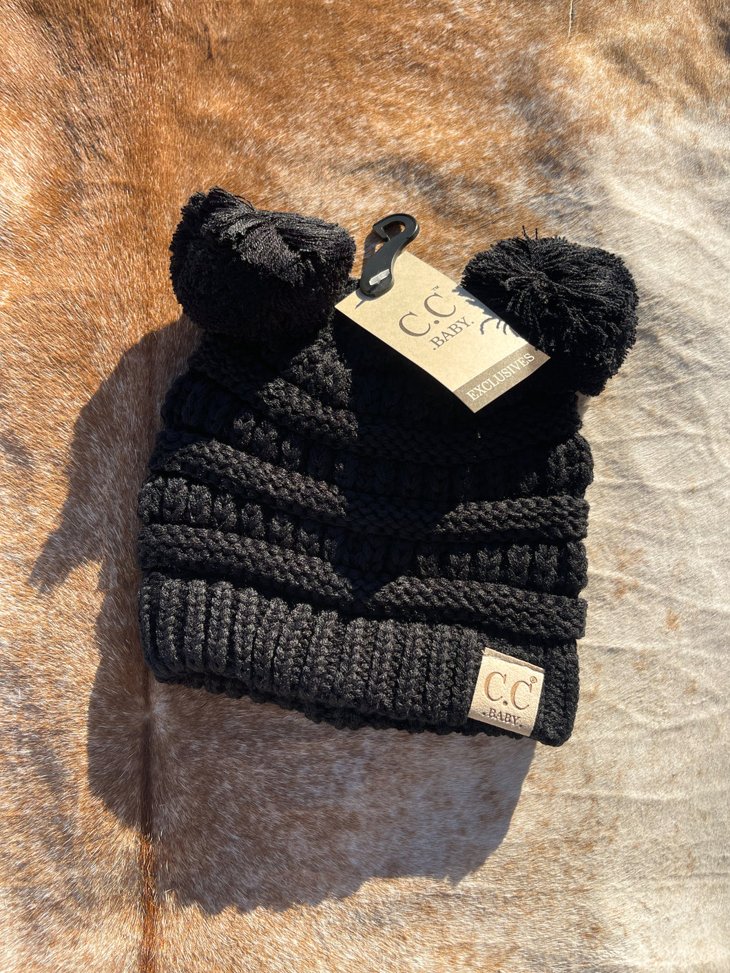 Baby Double Pom Beanie