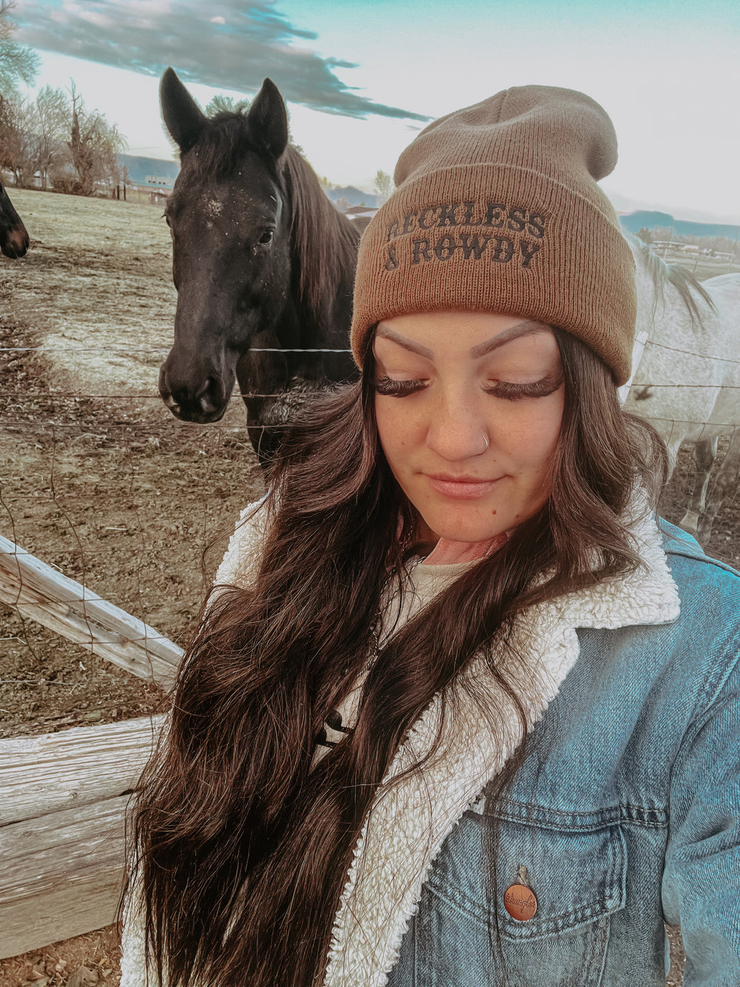 Reckless & Rowdy Embroidered Beanie