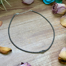 Load image into Gallery viewer, Sterling Silver Pearl &amp; Labradorite Necklace – 16”
