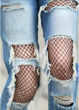 Load image into Gallery viewer, Rhinestone Fishnet Tights
