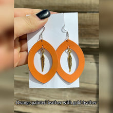 Load image into Gallery viewer, Leather &amp; Feather Earrings
