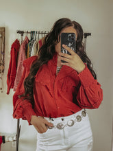 Load image into Gallery viewer, Poppy Button Up Blouse
